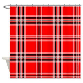 Red and Black Plaid Shower Curtain  Use code FREECART at Checkout