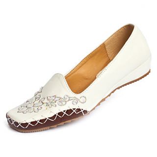 Fashion Leatherette Flat Heel Flats With Flower Casual Shoes(More Colors)