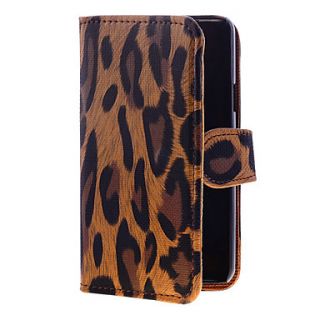 Lureme Fashionable Leopard Print PU Leather Case With Stand for Samsung Galaxy S2 I9100