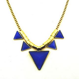 Fashion Alloy With Triangle Resin Womens Necklace(More Colors)