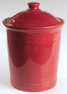 Homer Laughlin  Fiesta Scarlet (Newer) Large Canister, Fine China Dinnerware   S