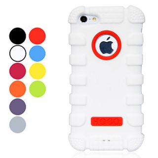 Solid Color Anti shock Silica Gel Soft Case for iPhone 5/5S (Assorted Colors)