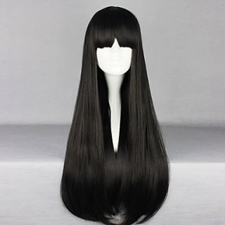 Japanese Black 70cm Long Straight Gothic Lolita Wig
