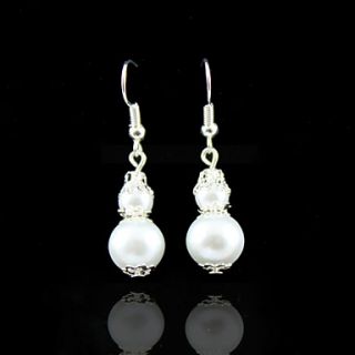 Charming Alloy Pearl Earrings