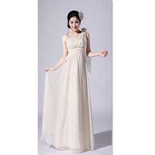Womens Asymmetrical Collar Solid Color Party Maxi Dress