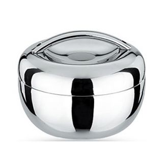 Shaped Stainless Steel 800ml Insulated Bento Lunch Box