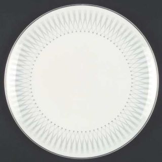 Royal Doulton Debut Dinner Plate, Fine China Dinnerware   Gray Crossing Lines