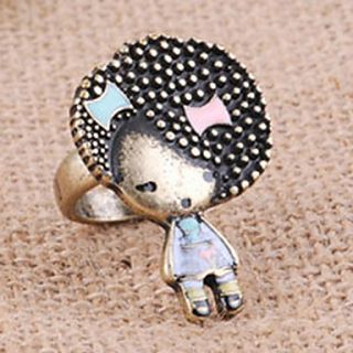 Cute African Girl First Explosion Of Foreign Trade Of The Original Single Stunning Little Girl Ring