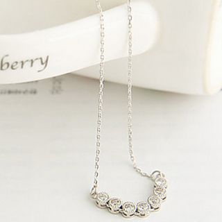 Korean version of the word exquisite diamond drill clavicle chain necklace single drainage N552