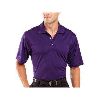 Izod Golf Grid Polo Shirt, Black, Mens