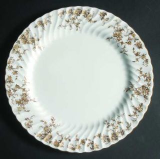 Minton Ancestral Gold 12 Chop Plate/Round Platter, Fine China Dinnerware   Gold