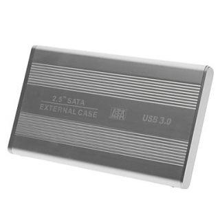 2.5 Alluminum USB 3.0 SATA HDD External Case Enclosure for Notebook/Laptop