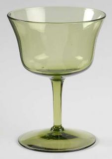 Seneca Seville Green Champagne/Tall Sherbet   Stem #1971, Green