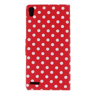 Round Dot Pattern Full Body Case with Stand for HuaWei Ascend P6 (Optional Colors)