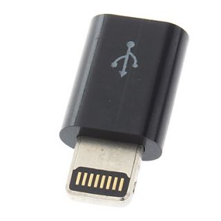 Micro USB Female to Apple 8 Pin Male Adapter for iPhone 5 and Others (8pin)