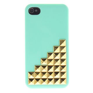 Gold Ladder Style Protective Hard Back Case for iPhone 4/4S (Optional Colors)