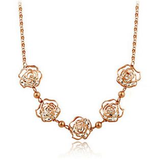 Sweet Alloy With Rhinestone Womens Necklace(More Colors)