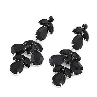 Fashion Alloy With Resin Rhinestone Womens Earrings (More Colors)