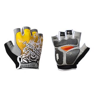 Half Finger Lycra and Gel Shockproof Cycling Gloves