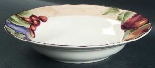 Noble Excellence Napa Valley Large Rim Soup Bowl, Fine China Dinnerware   Tan Ri