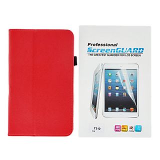 Stylish Minimalist PU Leather Full Body Case With Touch Pen And Protective Film for Samsung Galaxy Tab 3 8.0 T310