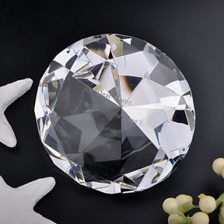 Personalized Diamond shaped Crystal Keepsake