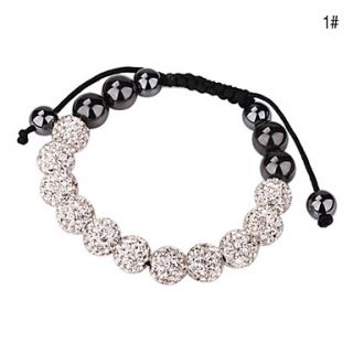 Crystal Ball Chain Bracelet (Assorted Color)