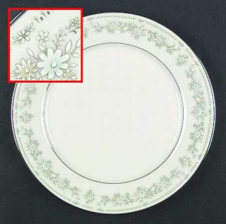 Noritake Lexine Dinner Plate, Fine China Dinnerware   Blue & Green Flowers And L