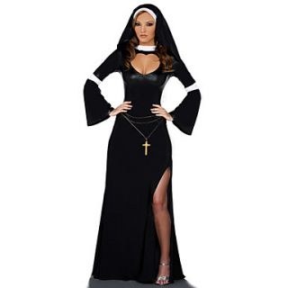 Arabia Nun Black Floor length Dress Womens Halloween Costume