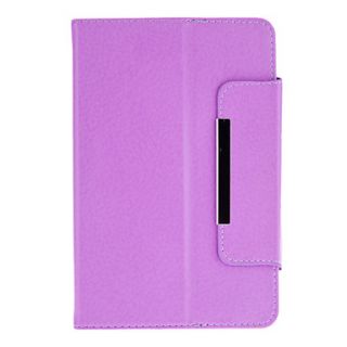 360 Degree Rotating Case with Stand for 7 Inch Tablet(Purple)