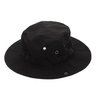 Men Wear Cotton Wide Brim Cowboy Hat Black
