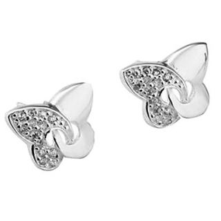 Fashion Butterfly Shaped Earrings With Rhinestone