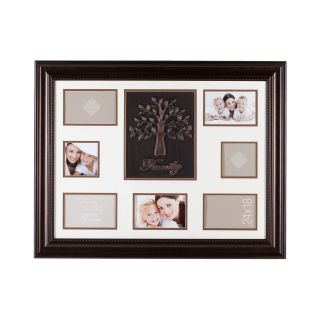 Family Tree 7 Opening Collage Picture Frame, Bronze