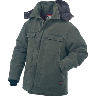 Tough Duck Washed Polyfill Parka with Hood   2XL, Moss