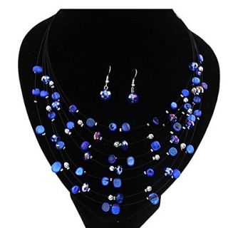 Graceful Alloy With Shell Imitation Pearl Jewelry Set Including Necklace,Earrings