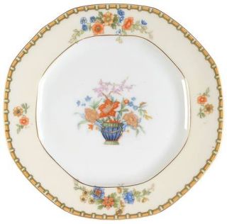 Altrohlau Diana Bread & Butter Plate, Fine China Dinnerware   Hexagonal,Cream Ri