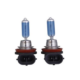 H11 Halogen Headlight Bulbs (Blue, 12V, 55W, 1 Pair)