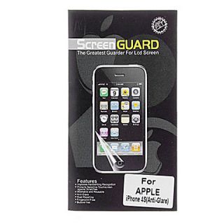 Professional Anti glare LCD Screen Guard with Cleaning Cloth for iPhone 4/4S