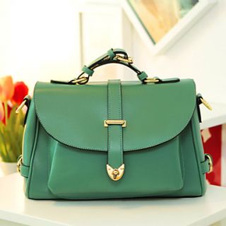 POLIS Womens Green New Model Korean All March Fashion Contrast COLor Clutch Shoulder Bags