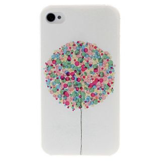 Colorful Balloon Pattern Plastic Hard Case for iPhone 4/4S