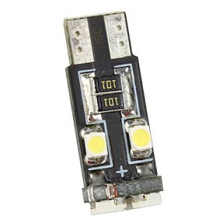 Merdia T10 W5W CANBUS Error Free 8 SMD 1210 LED White Wedge Light Bulbs 12V Pair LEDD004JMA8B