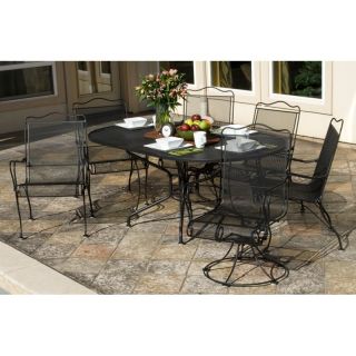 Woodard Tuscan Outdoor Dining Set   Seats 6   WD1305 1