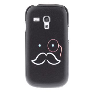 Black Beard Pattern Hard Back Case Cover for Samsung Galaxy S3 Mini I8190
