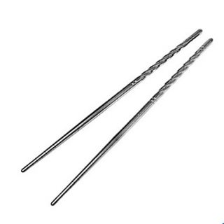 1 Pair Non slip Stainless Steel Chopstick