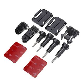 ESER GPA Accessories Set for GOPRO 3 Camera   Black Silver Red