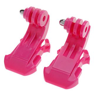 J Hook Buckle for GoPro Hero 2 / 3 / 3   Pink (2 PCS)