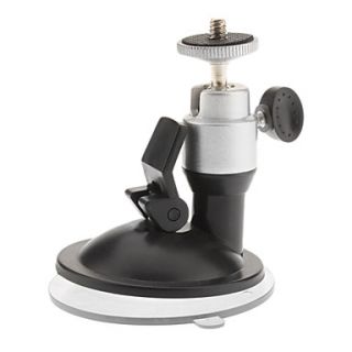 All Direction Adjustable Camera Mount with a Suction Up Bottom (Black)