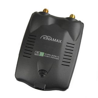 KINAMAX 2.4GHz 802.11b/g/n 300Mbps USB Wi Fi Wireless Network Adapter   Black