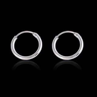 Unique Alloy Platinum Plated Hoop Earrings