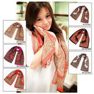 Floral Chiffon Young Girls Scarf